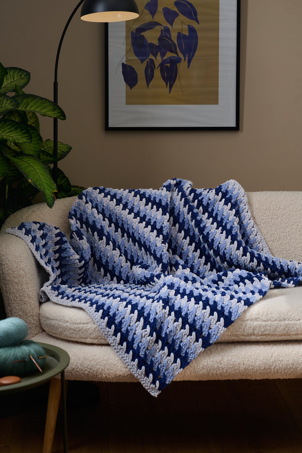 Hæklet slumretæppe