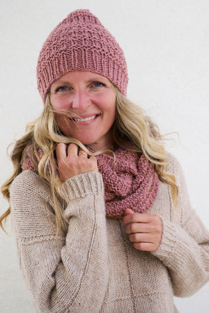 Hue og halsrør i Alpaca Opskrift