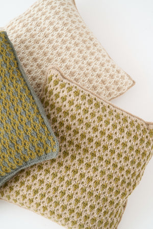 Mosaikhæklet pude Opskrift