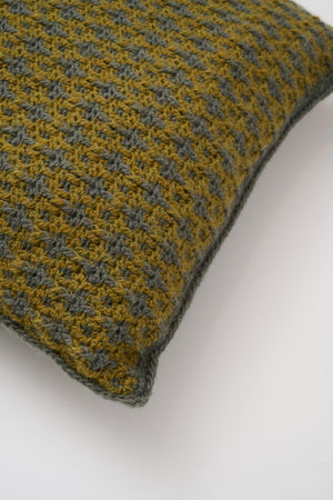 Mosaikhæklet pude Opskrift