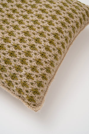 Mosaikhæklet pude Opskrift