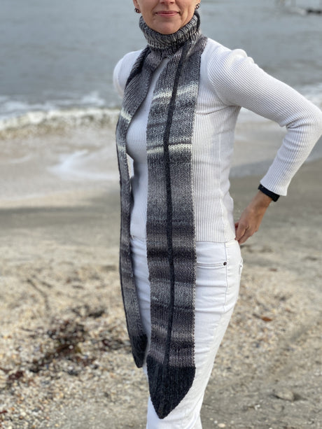 FR101 - Tørklæde med rullekrave Opskrift