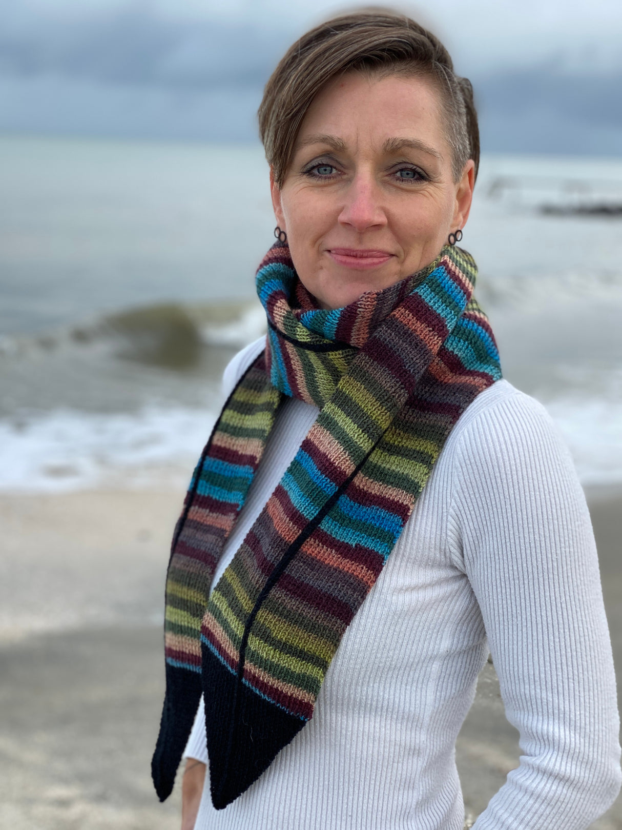 FR112 - Tørklæde med rullekrave Opskrift