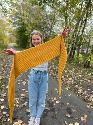 Rhombe shawl Opskrift