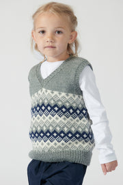 Vest i fair isle mønster