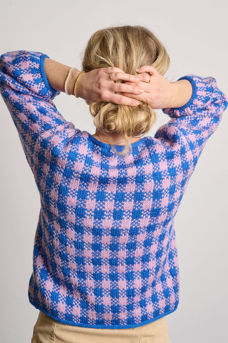 Gingham sweater