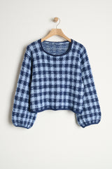 Gingham sweater