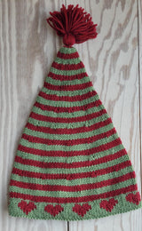 LF18 - Stribet nissehue med hjerterbort