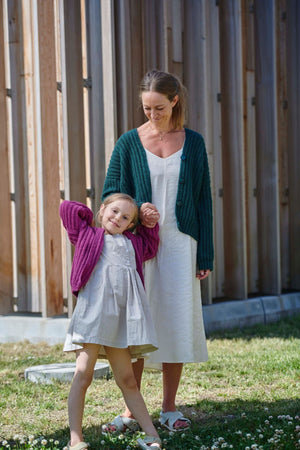 Embla Cardigan Junior (Hæklet) Opskrift