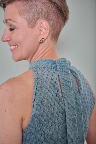 Second Female Vest - Ulrikke Strik Vest i Chocolate Tort